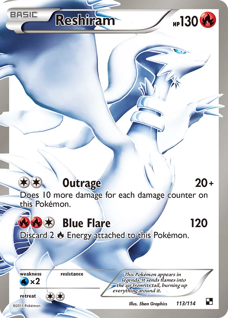 Reshiram Pokemon card