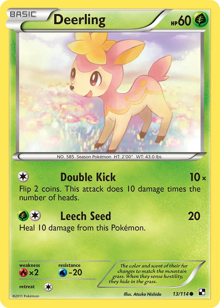 Deerling Pokemon card
