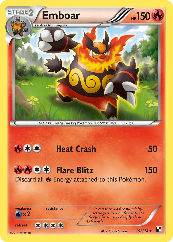 Emboar Pokemon card
