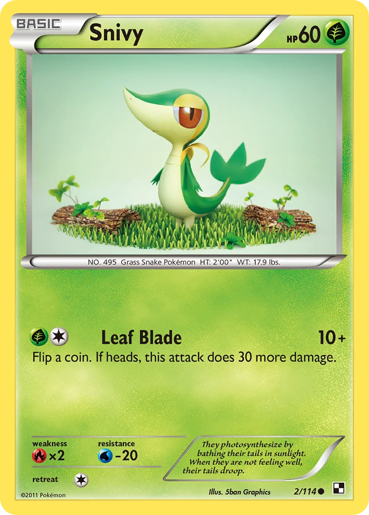 Snivy Pokemon card