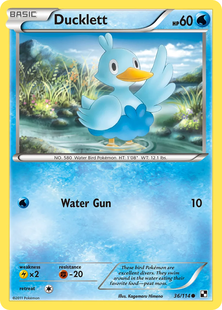 Ducklett Pokemon card