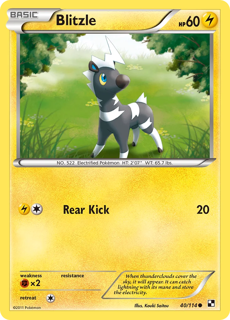 Blitzle Pokemon card