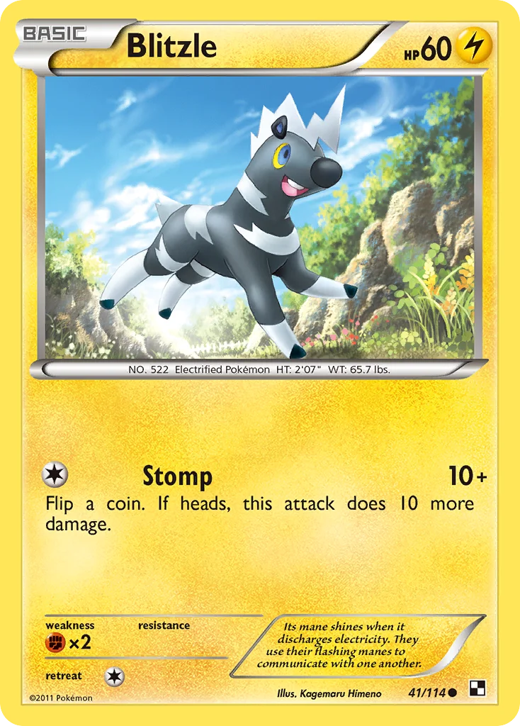 Blitzle Pokemon card
