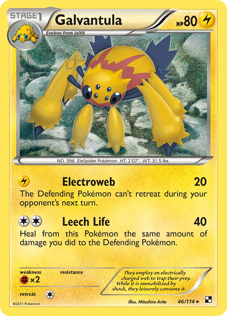 Galvantula Pokemon card