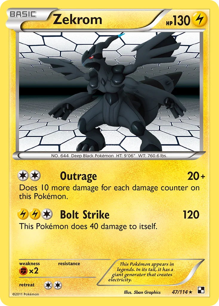 Zekrom Pokemon card
