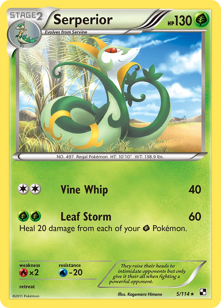 Serperior Pokemon card
