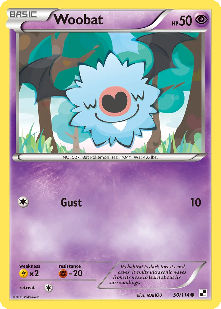 Woobat Pokemon card