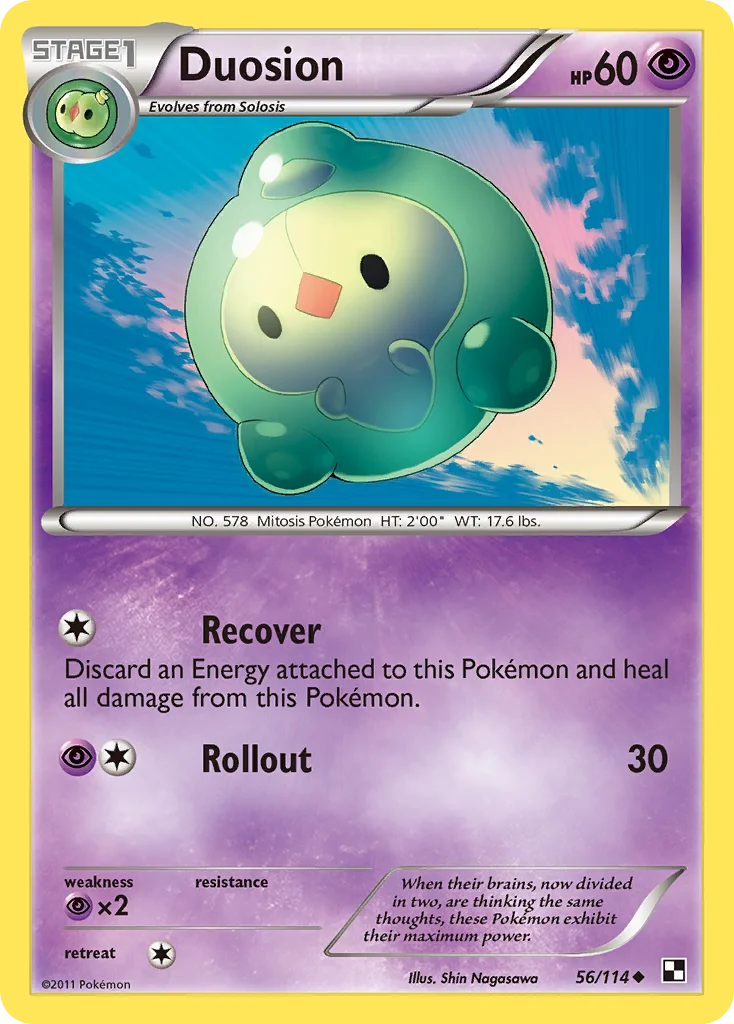 Duosion Pokemon card