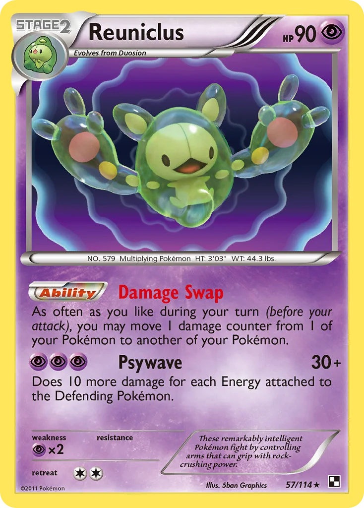 Reuniclus Pokemon card