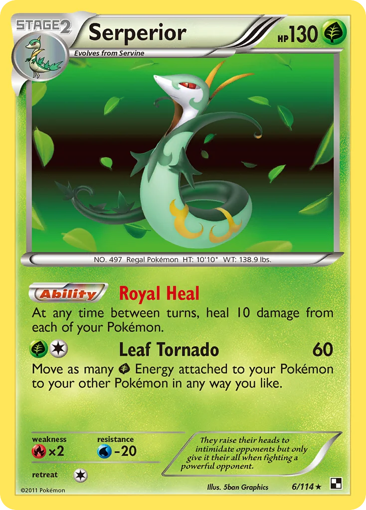 Serperior Pokemon card