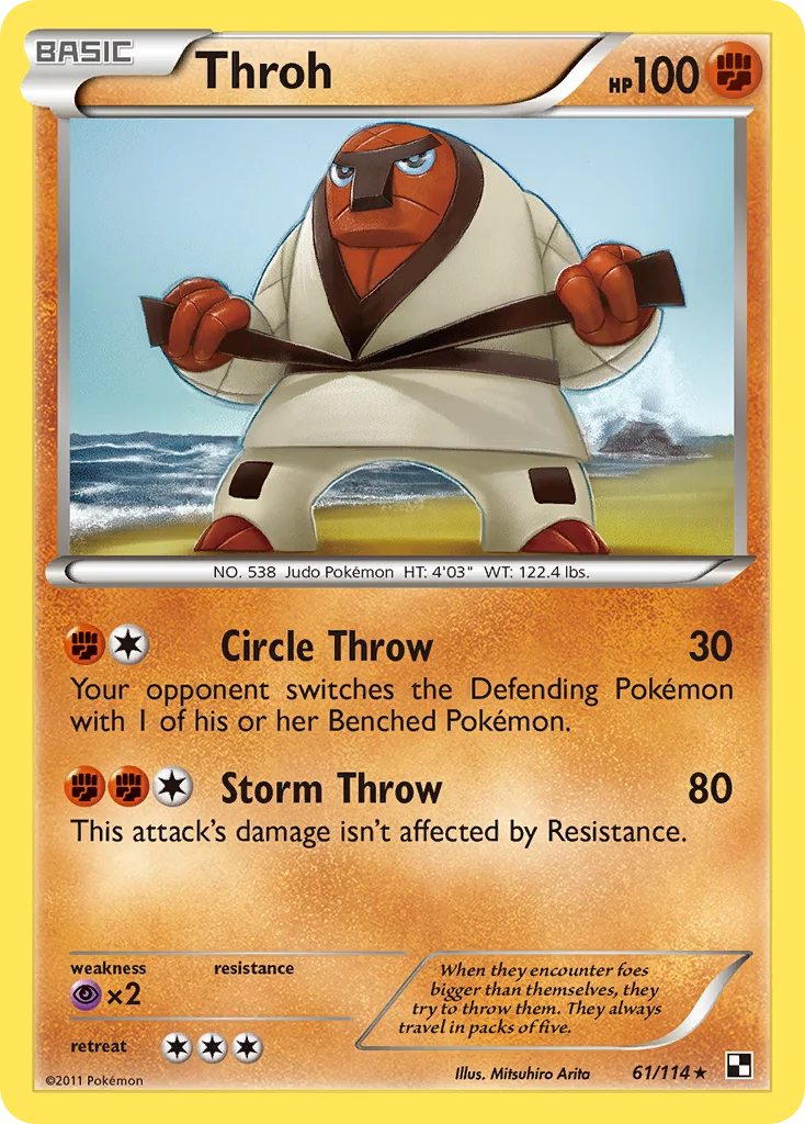 Throh Pokemon card