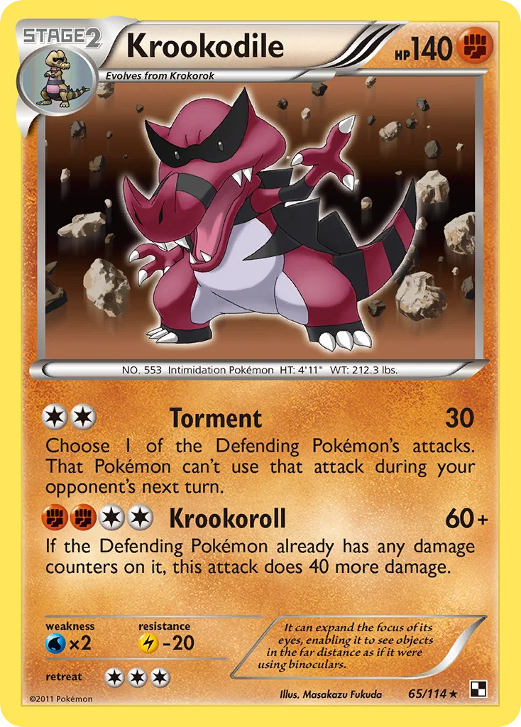 Krookodile Pokemon card