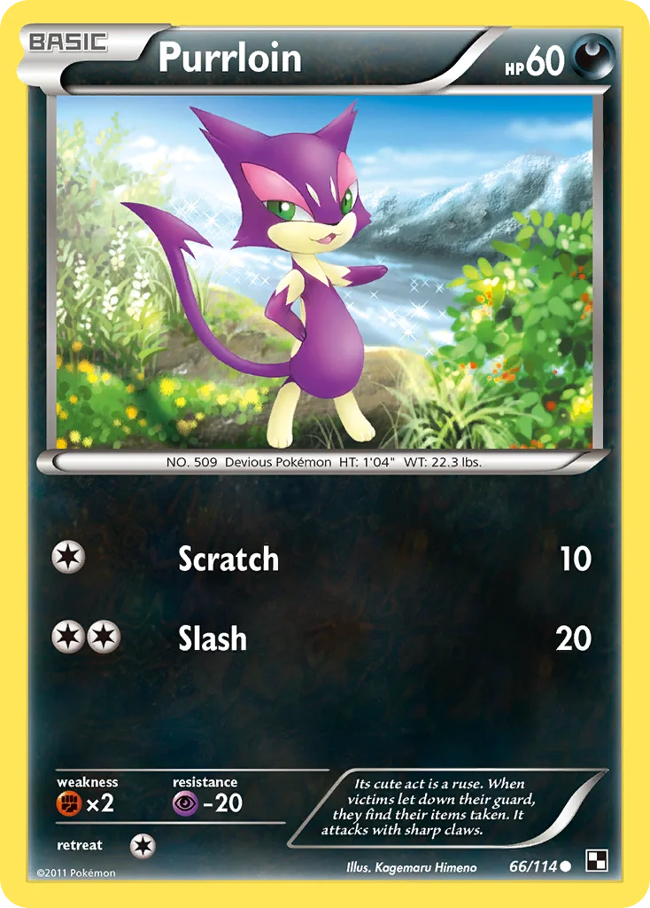 Purrloin Pokemon card