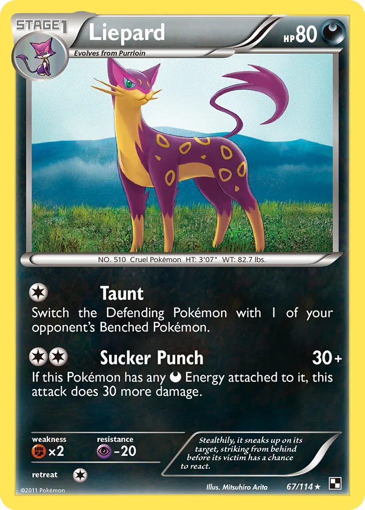 Liepard Pokemon card