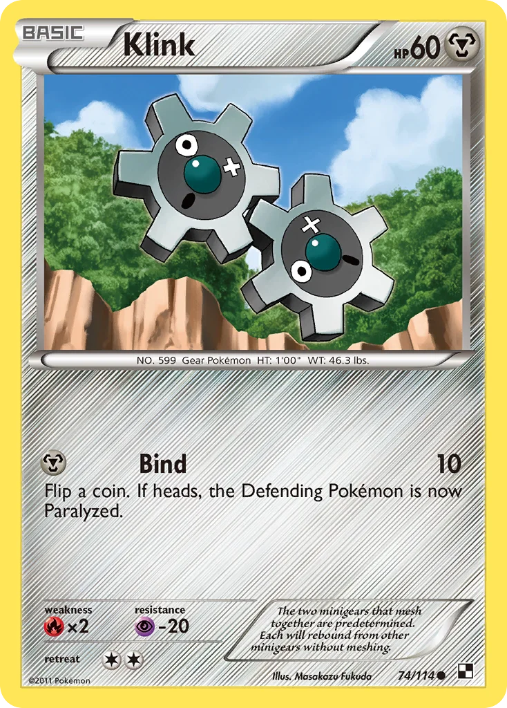 Klink Pokemon card