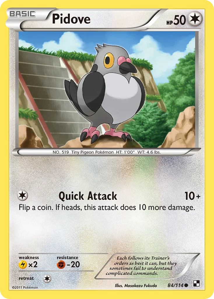 Pidove Pokemon card