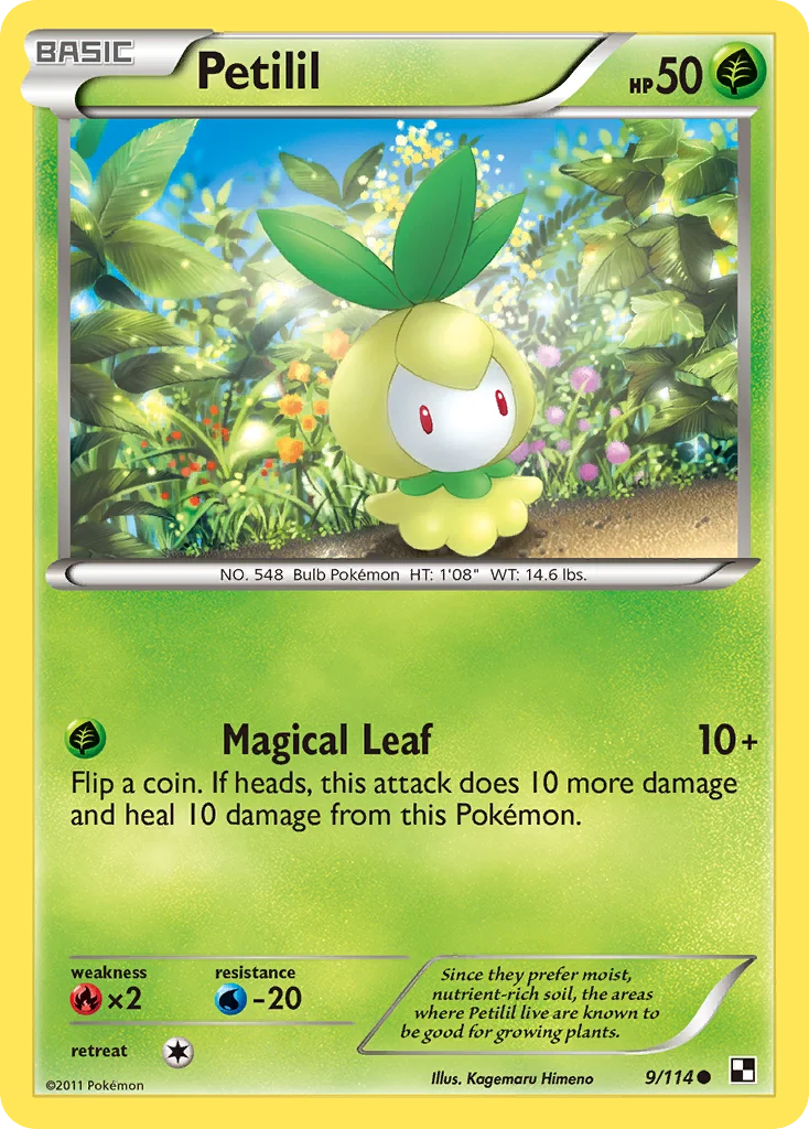 Petilil Pokemon card