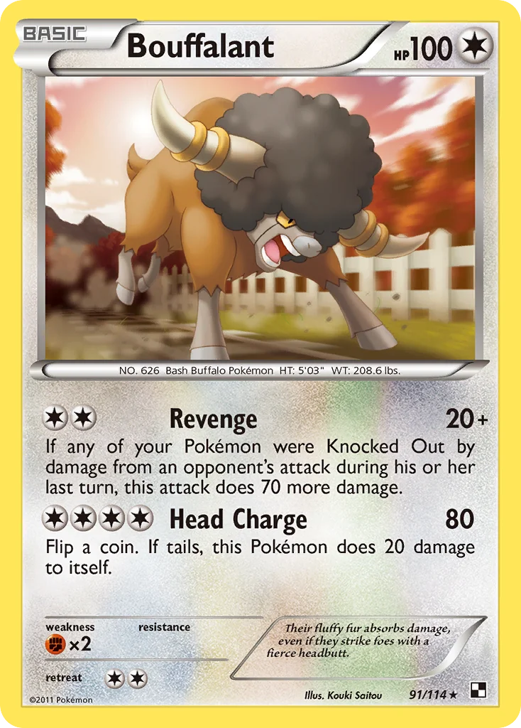 Bouffalant Pokemon card