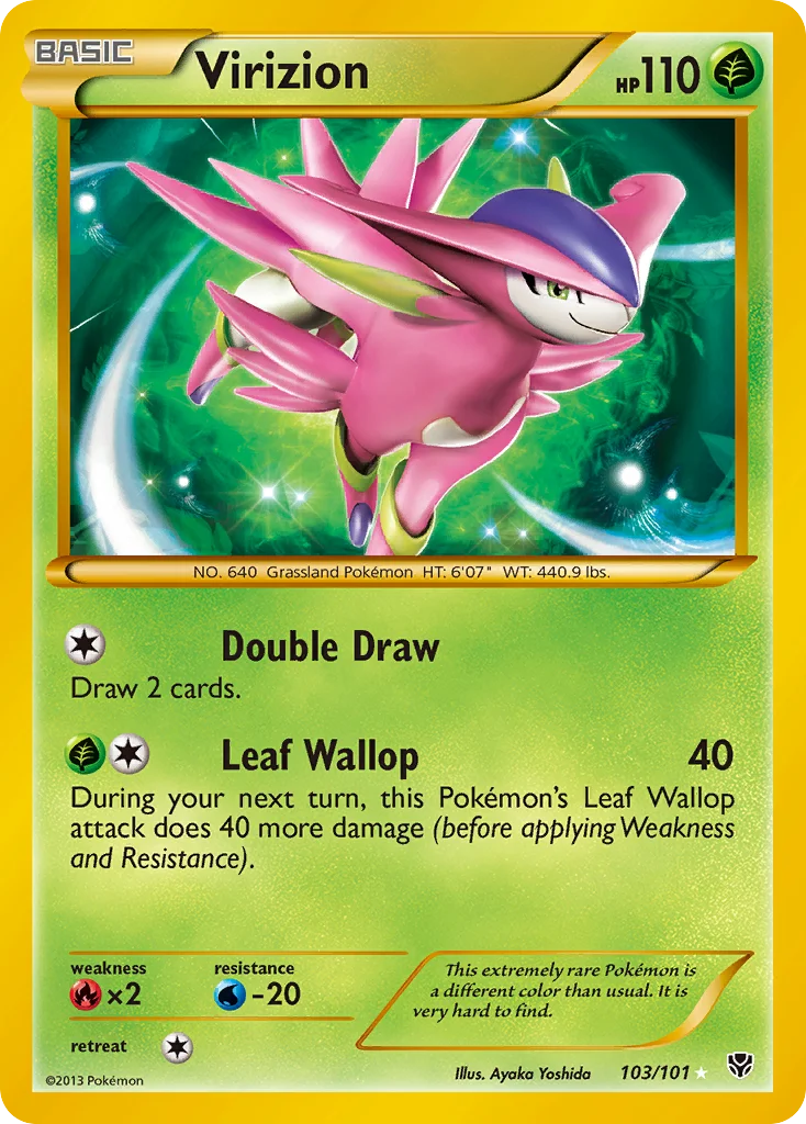 Virizion Pokemon card