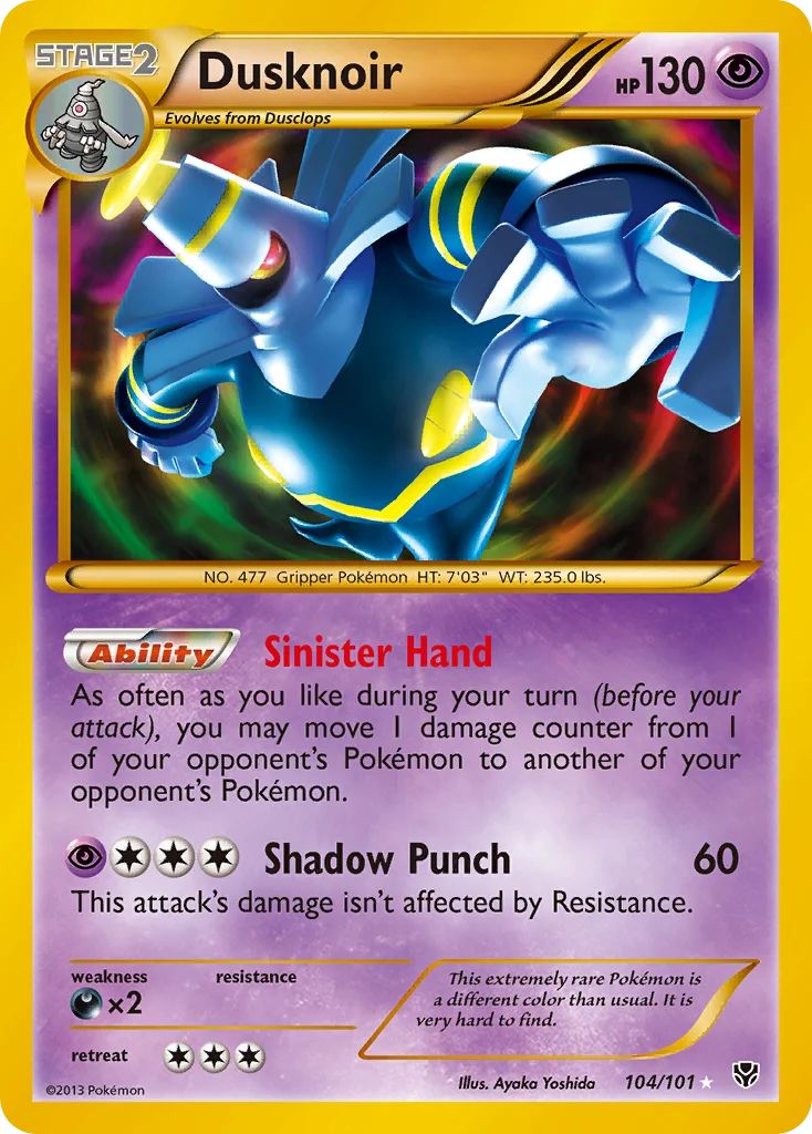 Dusknoir Pokemon card