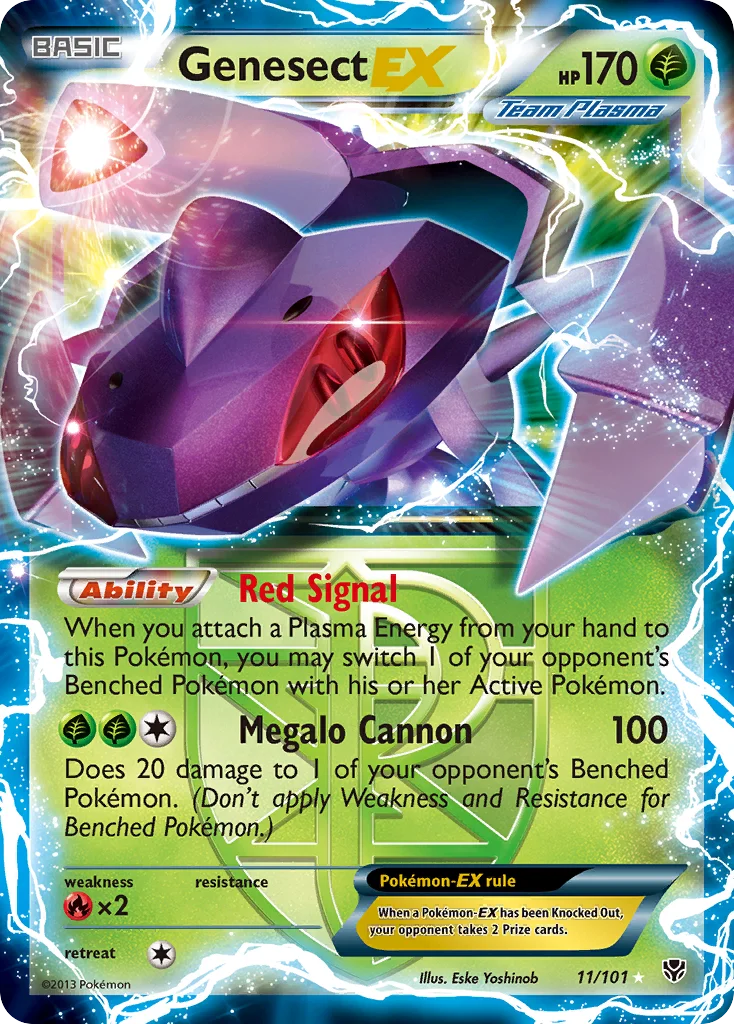 Genesect-EX Pokemon card