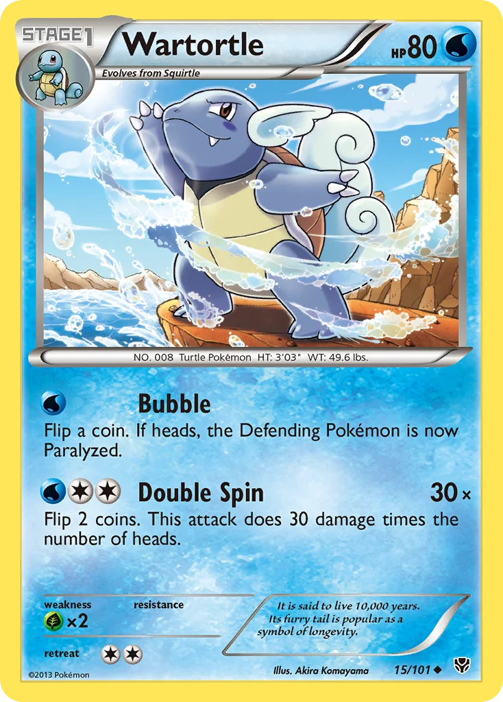 Wartortle Pokemon card