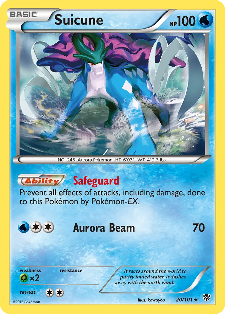 Suicune Pokemon card