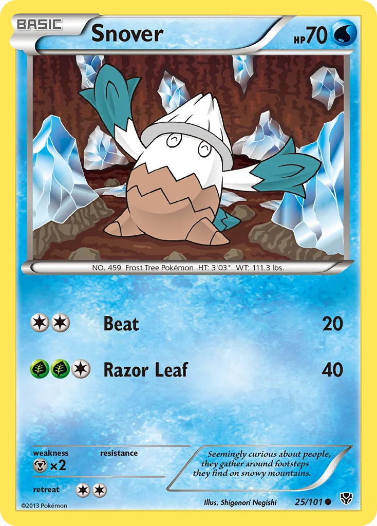 Snover Pokemon card