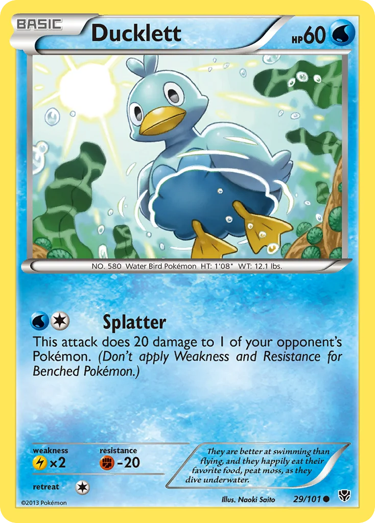 Ducklett Pokemon card