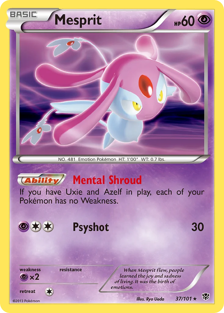 Mesprit Pokemon card