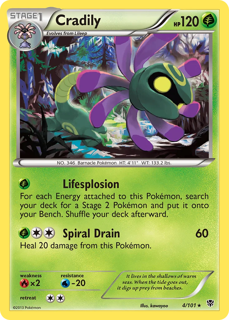 Cradily Pokemon card