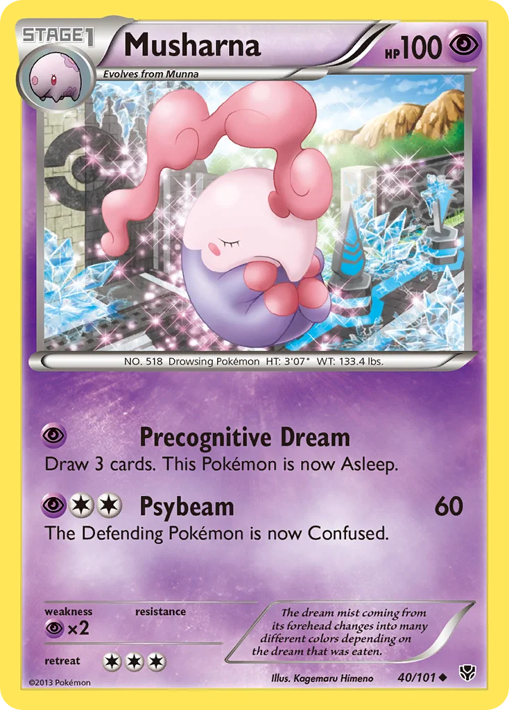Musharna Pokemon card
