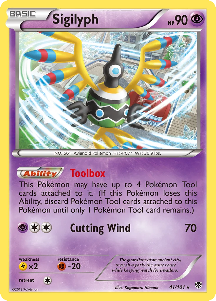 Sigilyph Pokemon card
