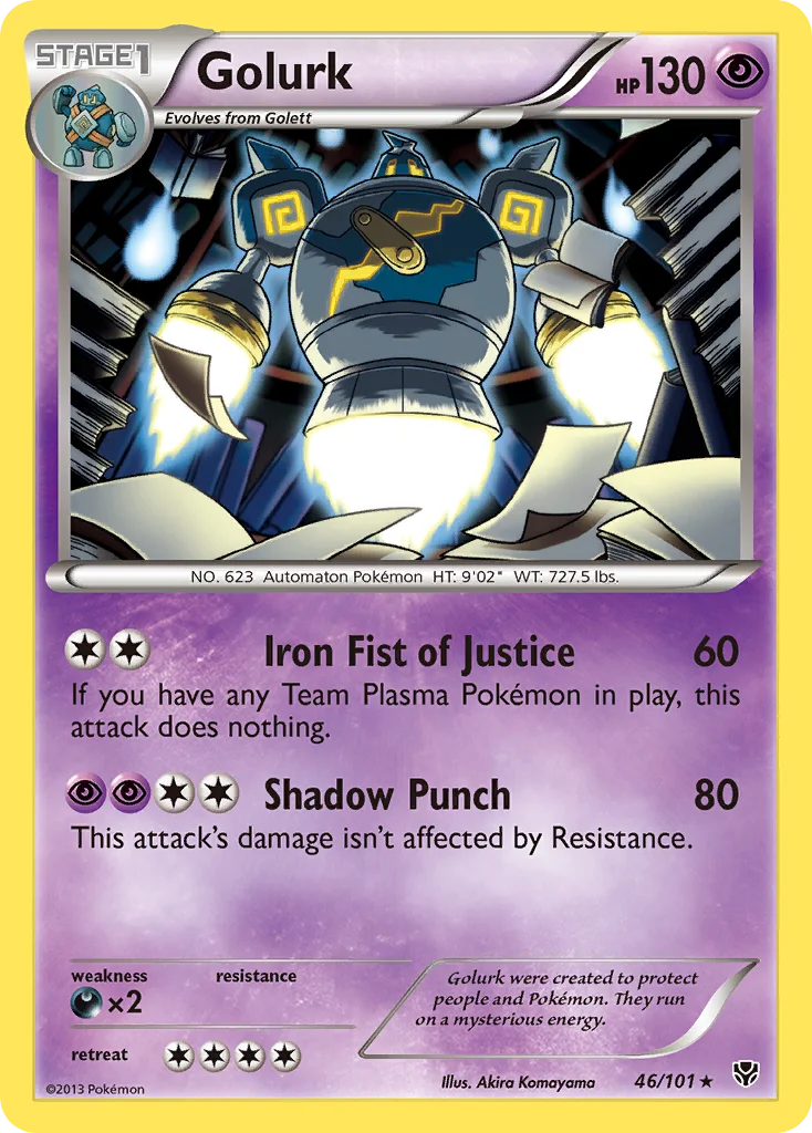 Golurk Pokemon card