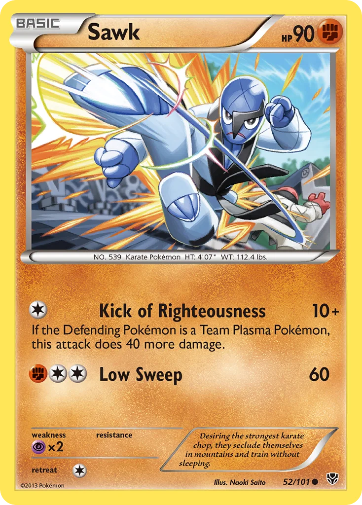 Sawk Pokemon card