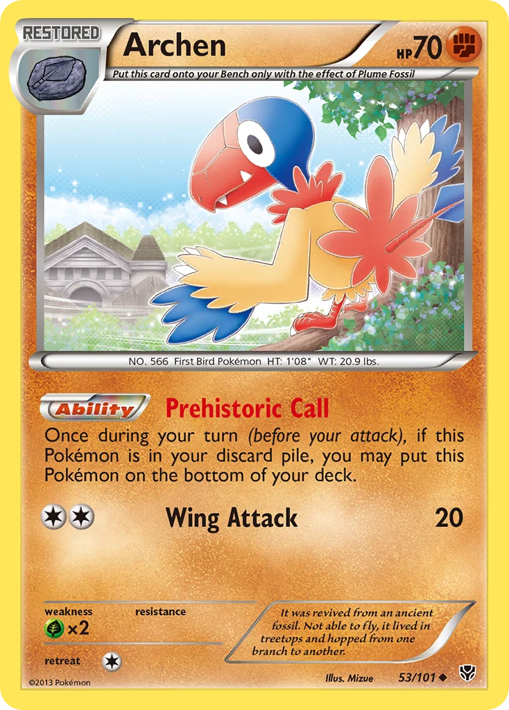 Archen Pokemon card