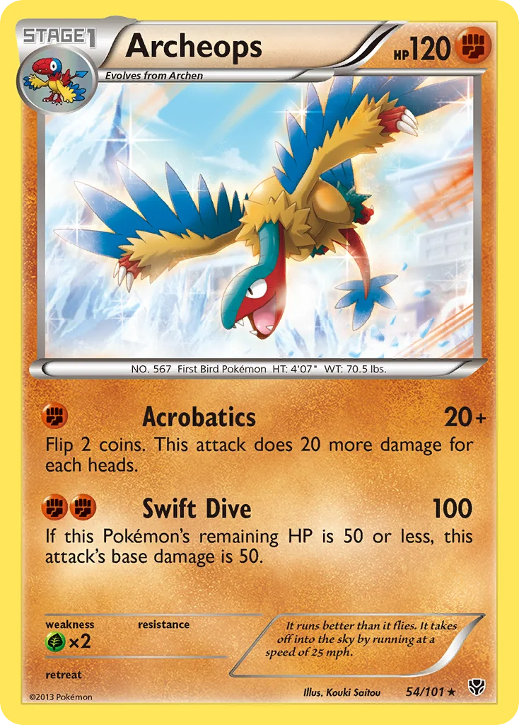 Archeops Pokemon card