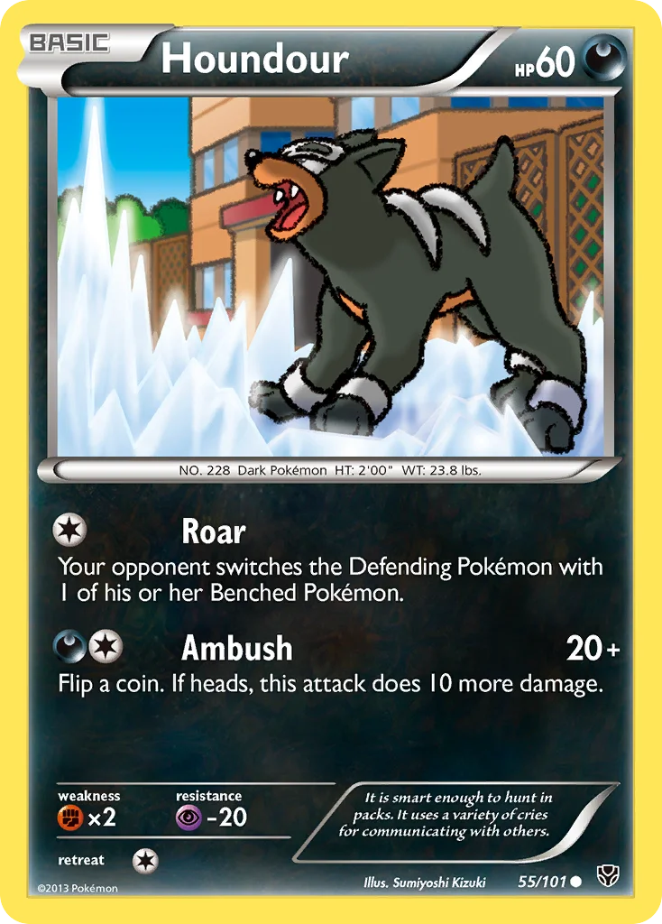 Houndour Pokemon card