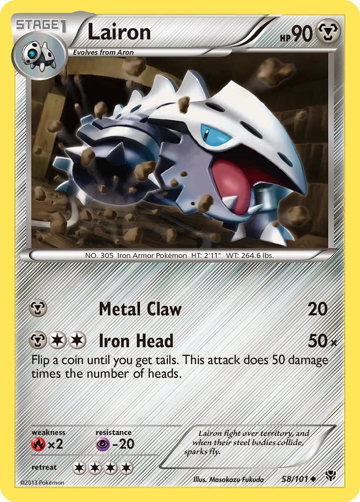 Lairon Pokemon card