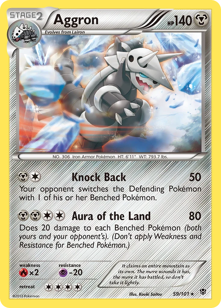 Aggron Pokemon card