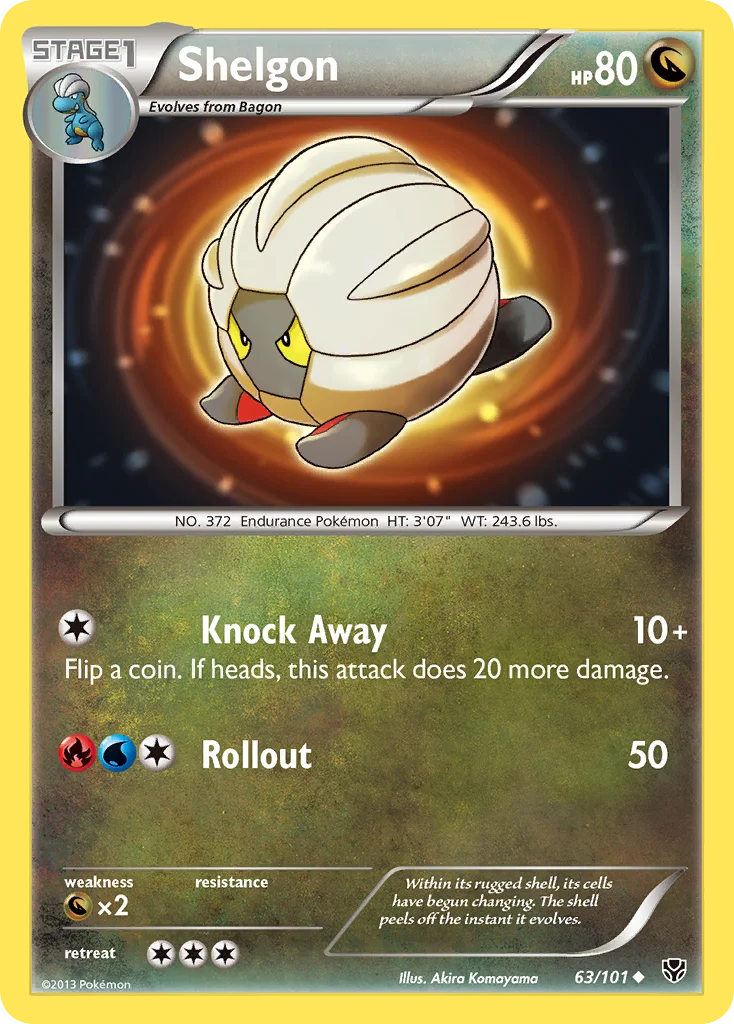 Shelgon Pokemon card