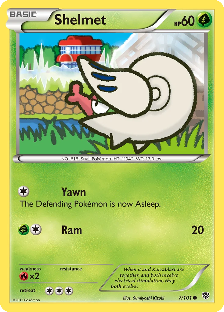Shelmet Pokemon card