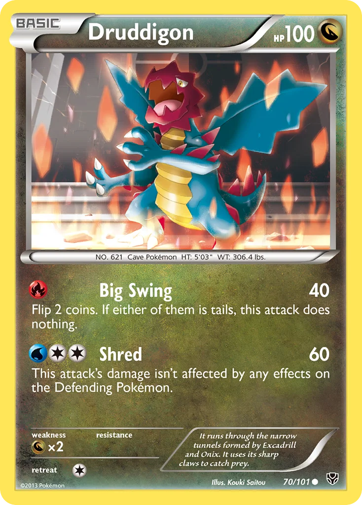 Druddigon Pokemon card