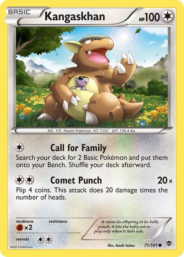 Kangaskhan Pokemon card