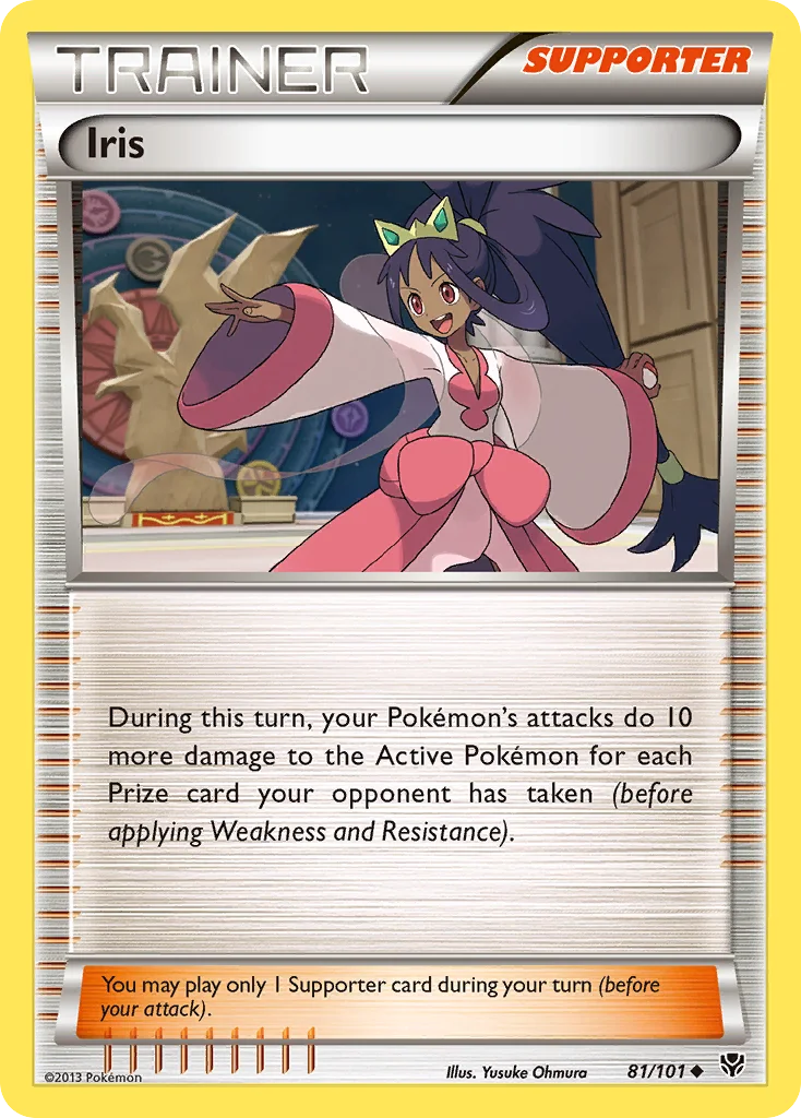 Iris Pokemon card