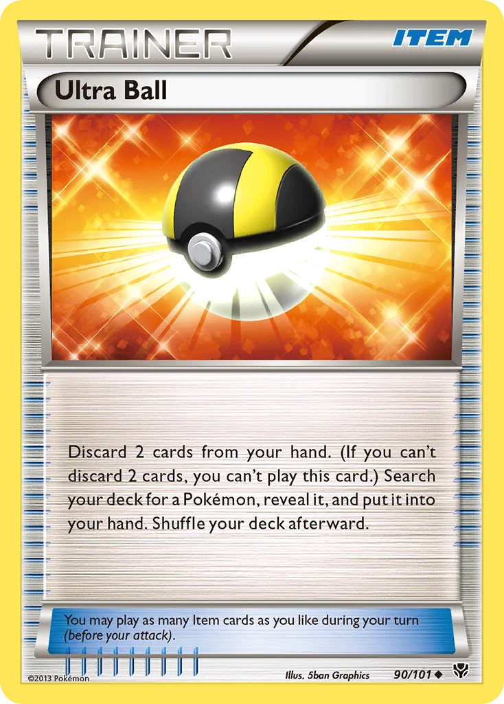 Ultra Ball Pokemon card