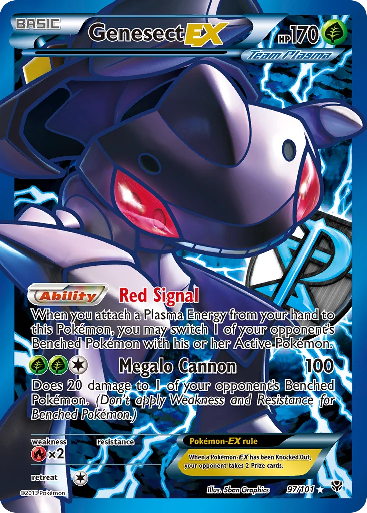 Genesect-EX Pokemon card