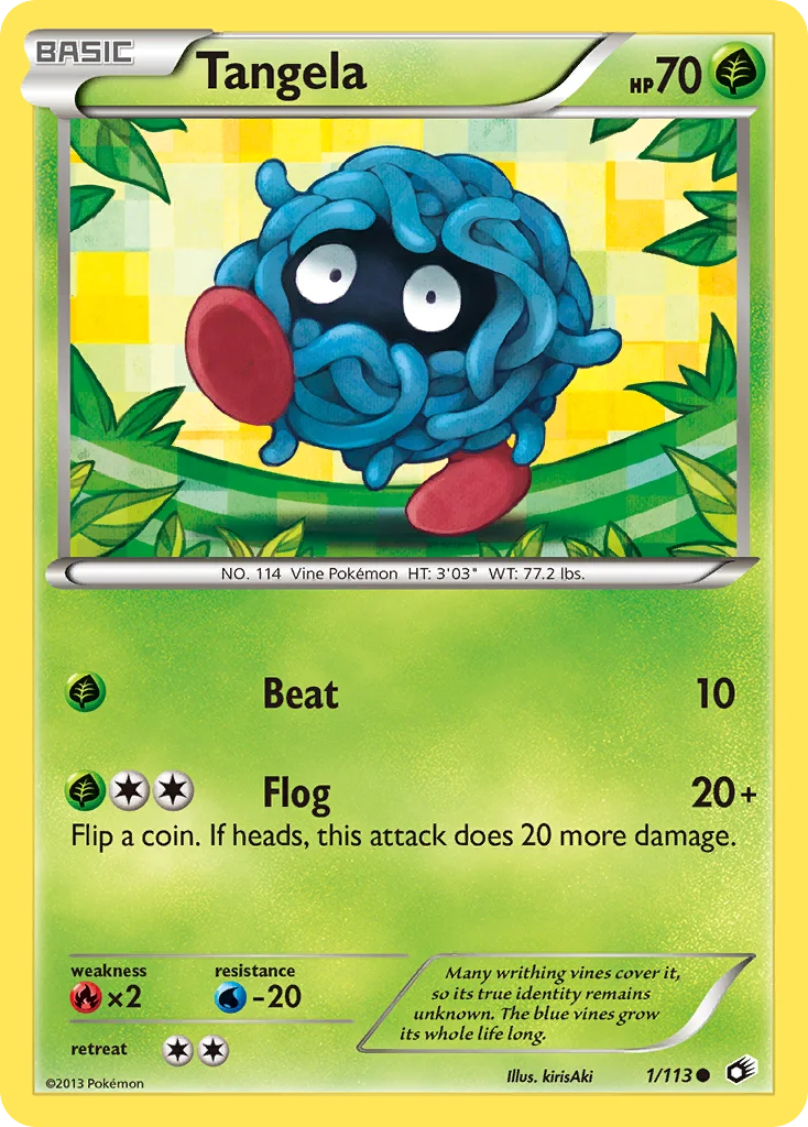 Tangela Pokemon card