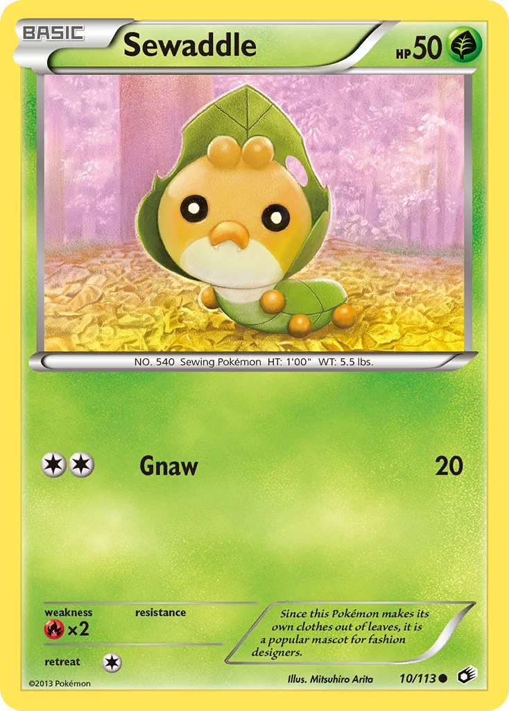Sewaddle Pokemon card