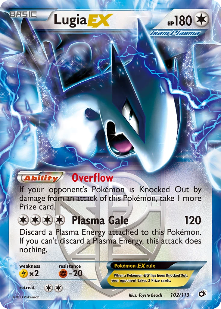 Lugia-EX Pokemon card
